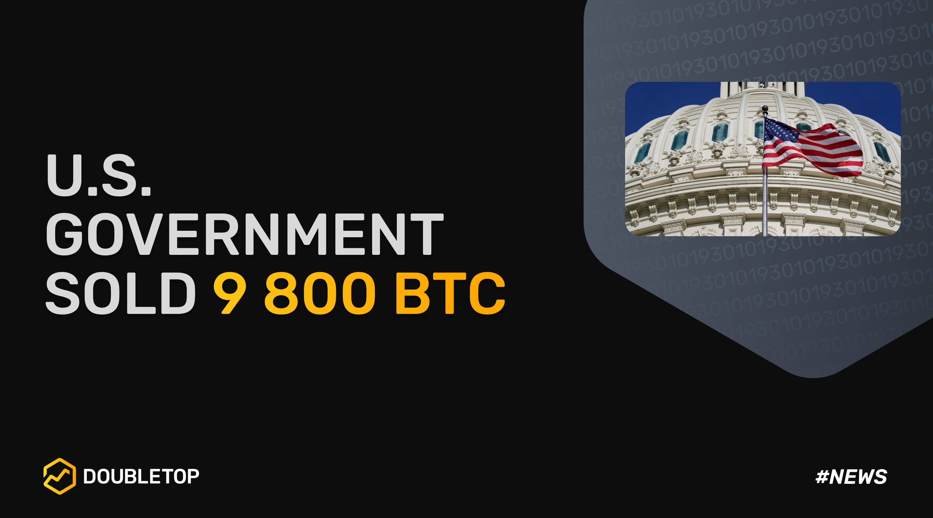 The U.S. government sold 9,8k BTC on Mar 14 and intends to s ...