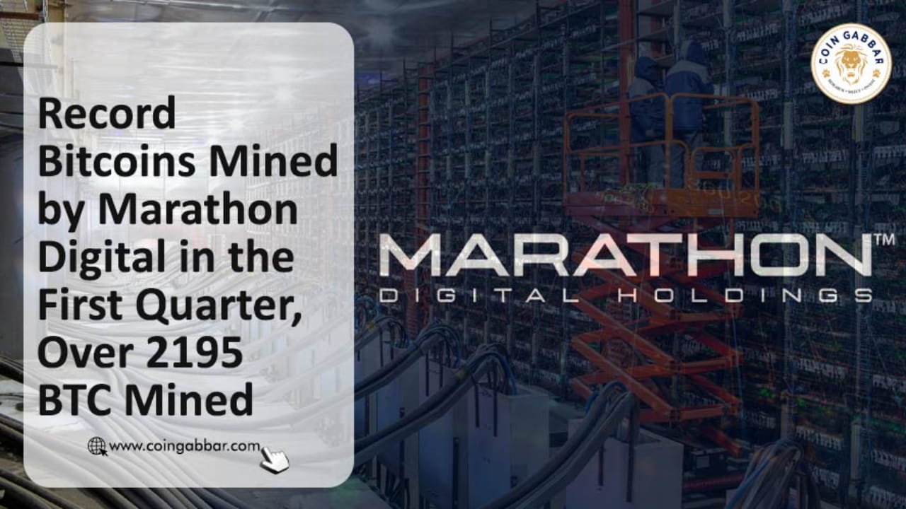Record bitcoins mined by marathon digital in the first quarter