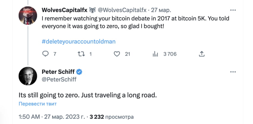 Пять самых невероятных прогнозов BTC в 2023 году