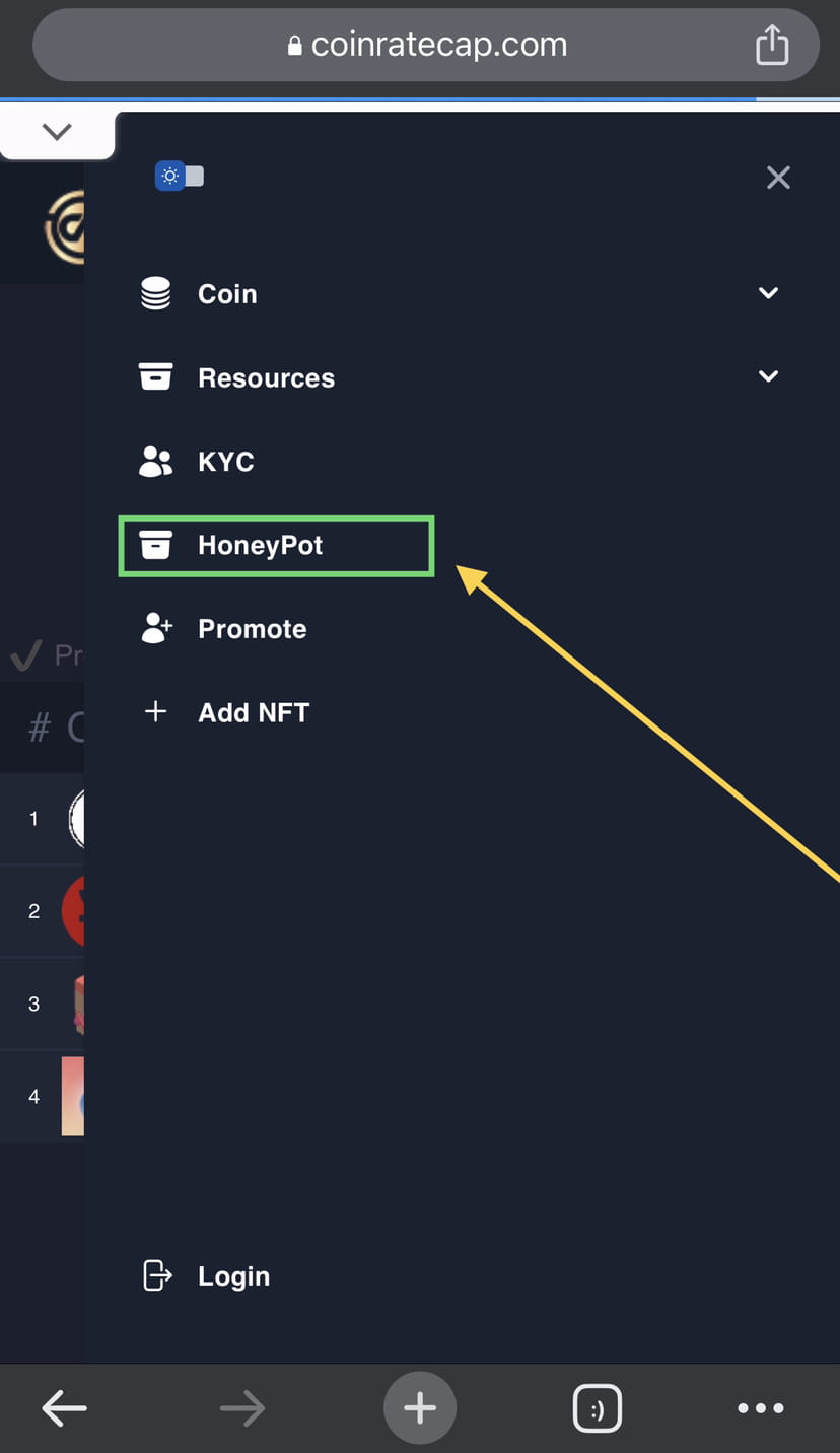One of the fastest ways to detect if a coin is honeypot or l | Coinratecap  on Binance Square