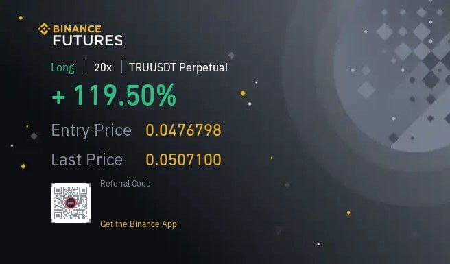 #TRUUSDT 🔥🔥 #Free_Signal Achieved +119.50% profit 🥰🔥🔥 | Insider Crypto
