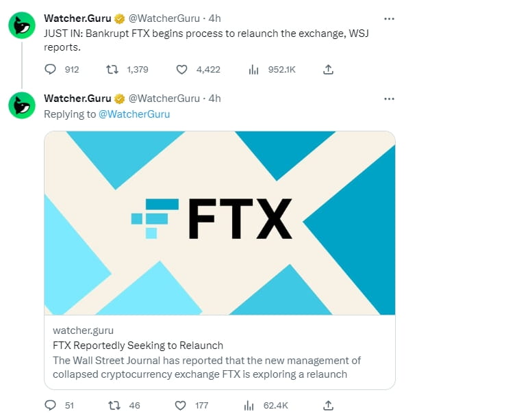[Rise Community] Breaking news! FTX confirms to 