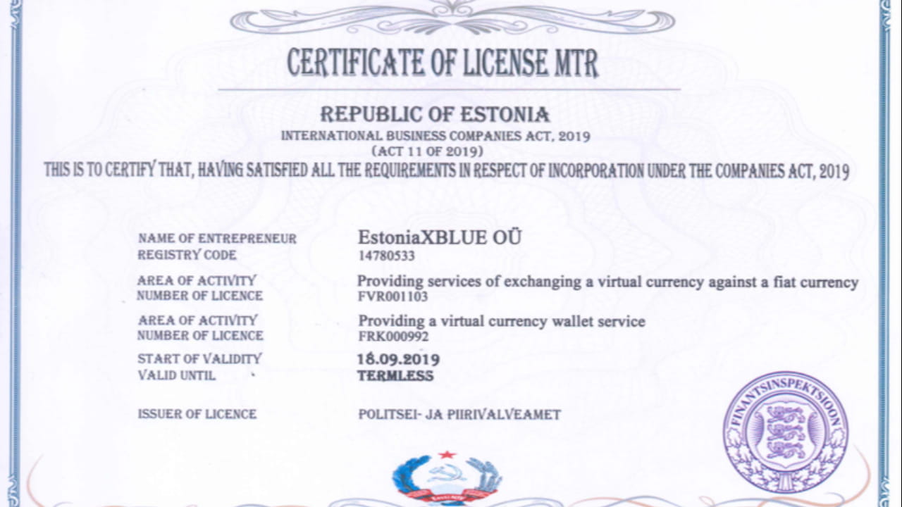 Estonia MTR digital currency license | BitJarvis on Binance Square