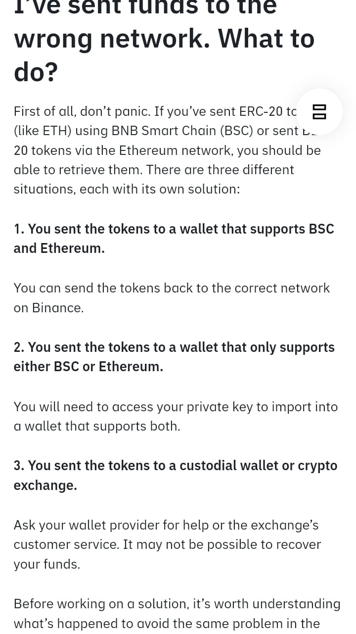 Steps To Retrieve Tokens Sent To The Wrong Network🎗️ | MetaCrypto on  Binance Square