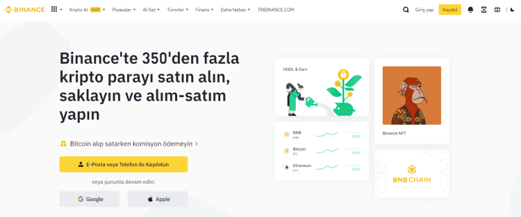 Binance Üyelik Oluştur