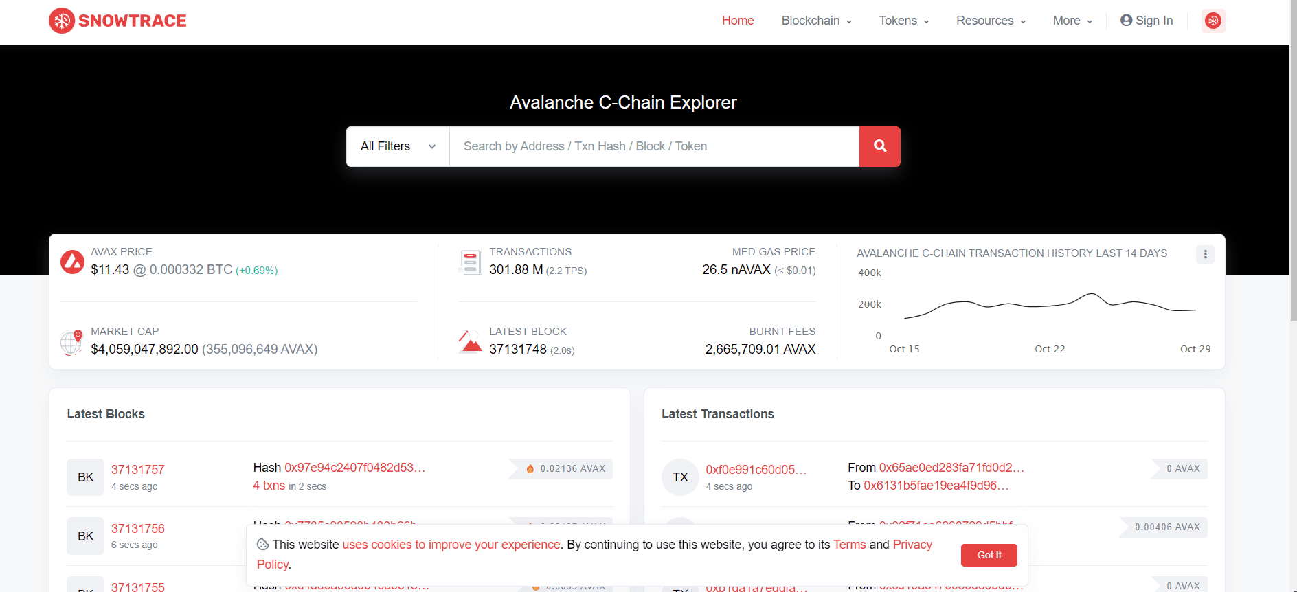 NEWS: Snowtrace.io, a popular blockchain explorer for | Tineoysidro7 on  Binance Square