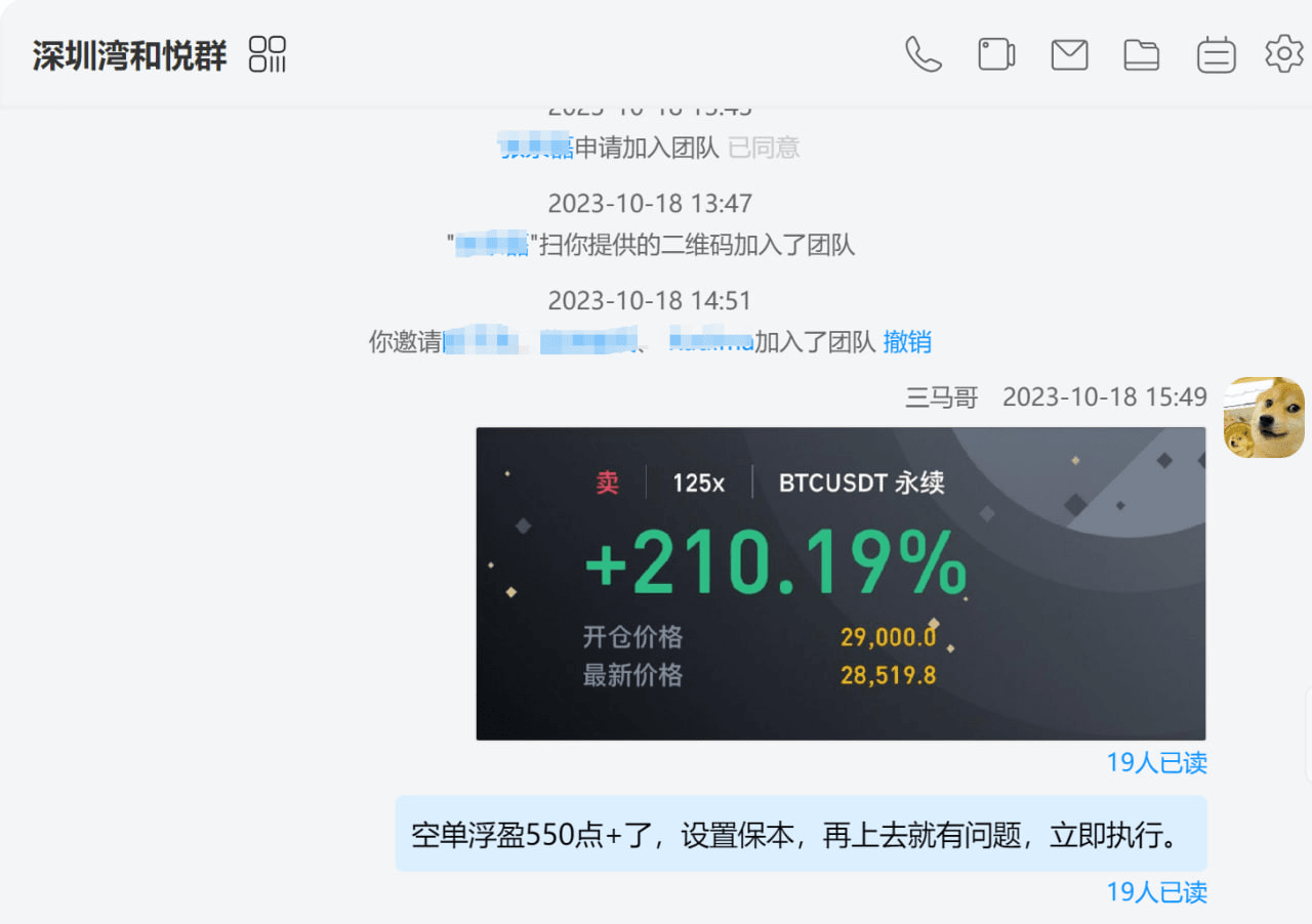 The floating profit of the BTC short order is 550 points+. | 三马哥 on ...