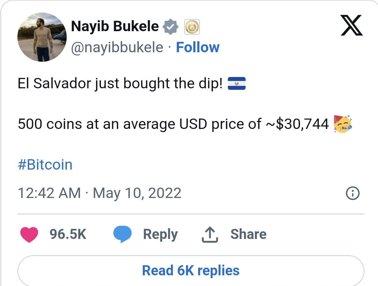 El salvador bitcoin valuation musk response (64) foto