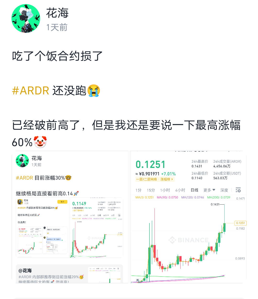 Unexpected surprise: #ARDR in the VIP group has doubled😎 | 花海 on ...