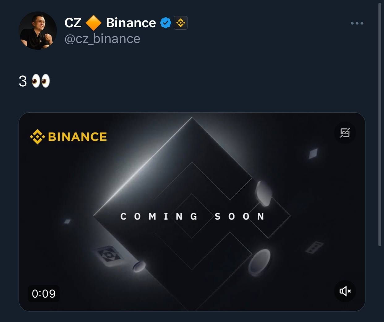 💫Binance CEO CZ shared a post saying 