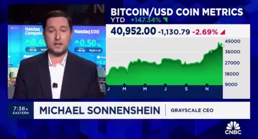 🔥Bitcoin ETF Could Raise $30 Trillion Yesterday on CNBC, G | COIN 22 on ...