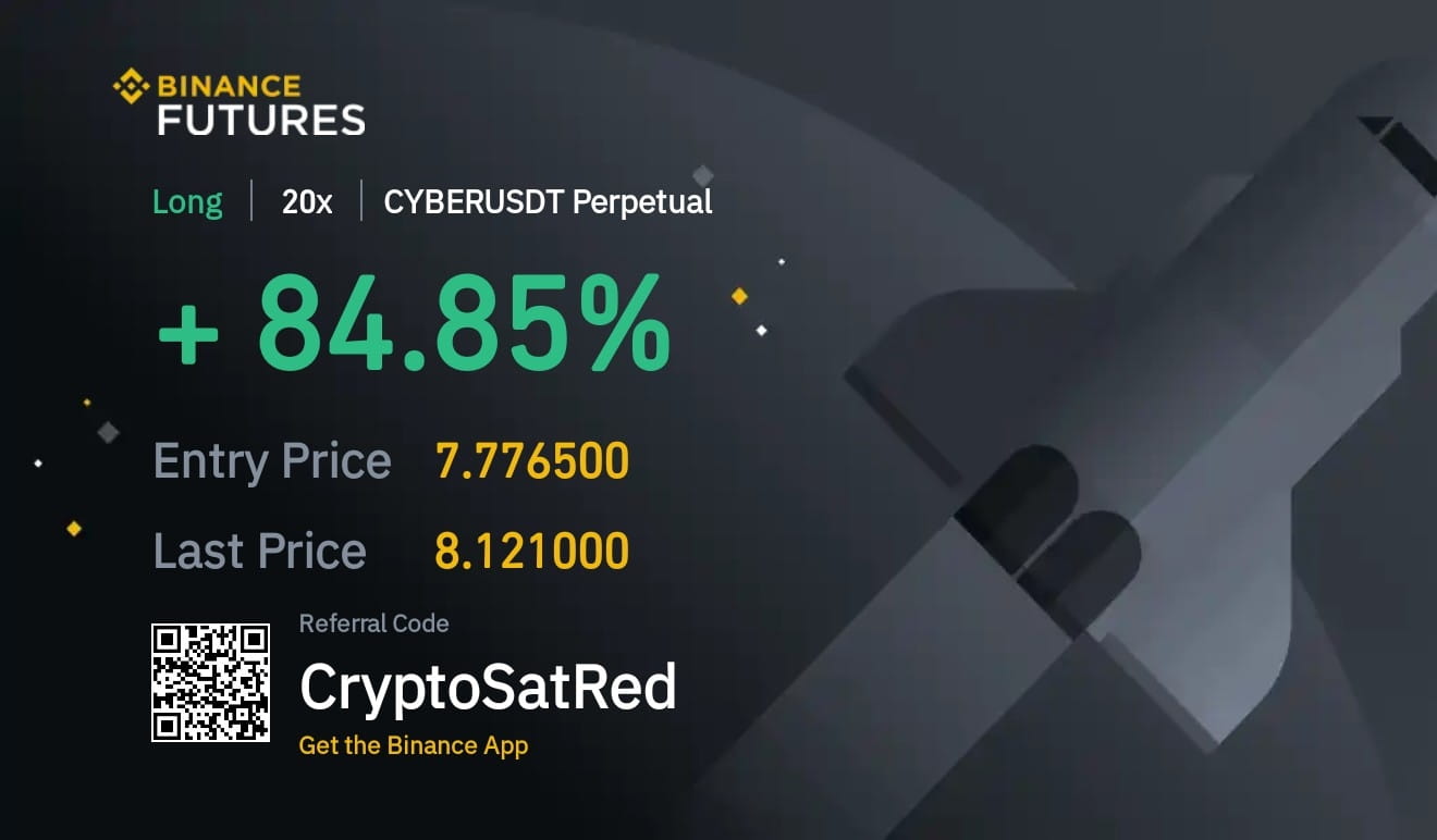 $CYBER Trade Update Target 2 done again after achiving 2nd | Crypto Sat ...