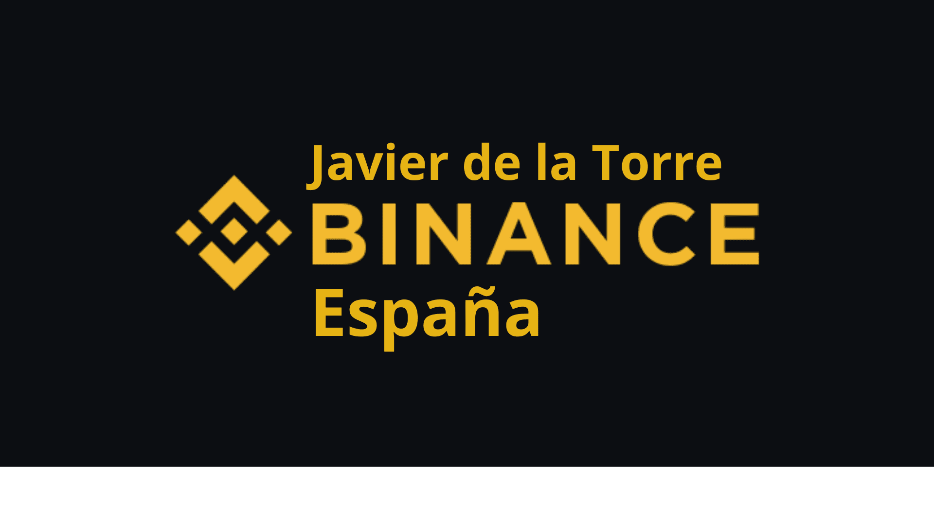 Javier García de la Torre, Director of Binance Spain and | Territorio  Blockchain on Binance Square