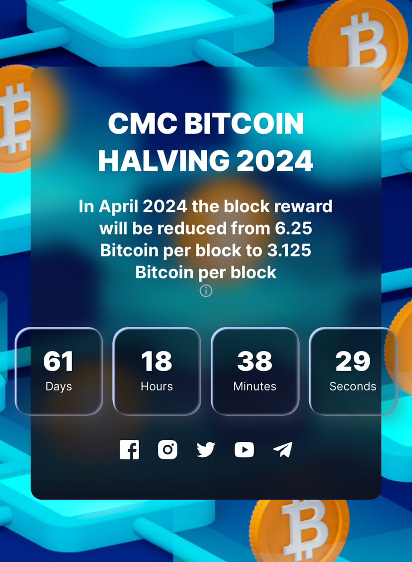 🚨BITCOIN HALVING 2024🚨 👉 With only 61 days left, in Apri | Trading  Insight_DN on Binance Square