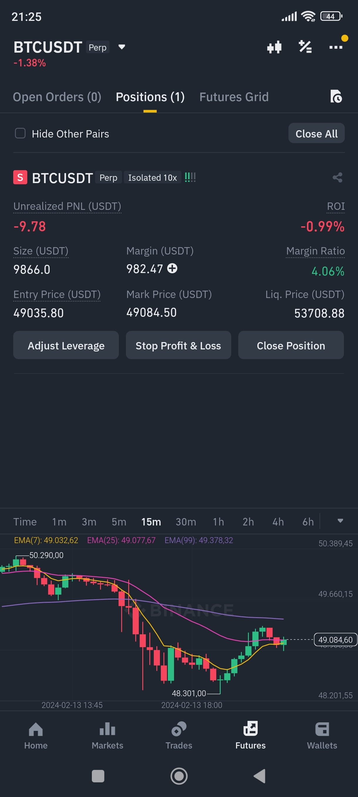 🚨🚨短🚨🚨短🚨🚨短🚨🚨短 短 #BTC 条目 49000 | Profi Money Maker发布于币安广场