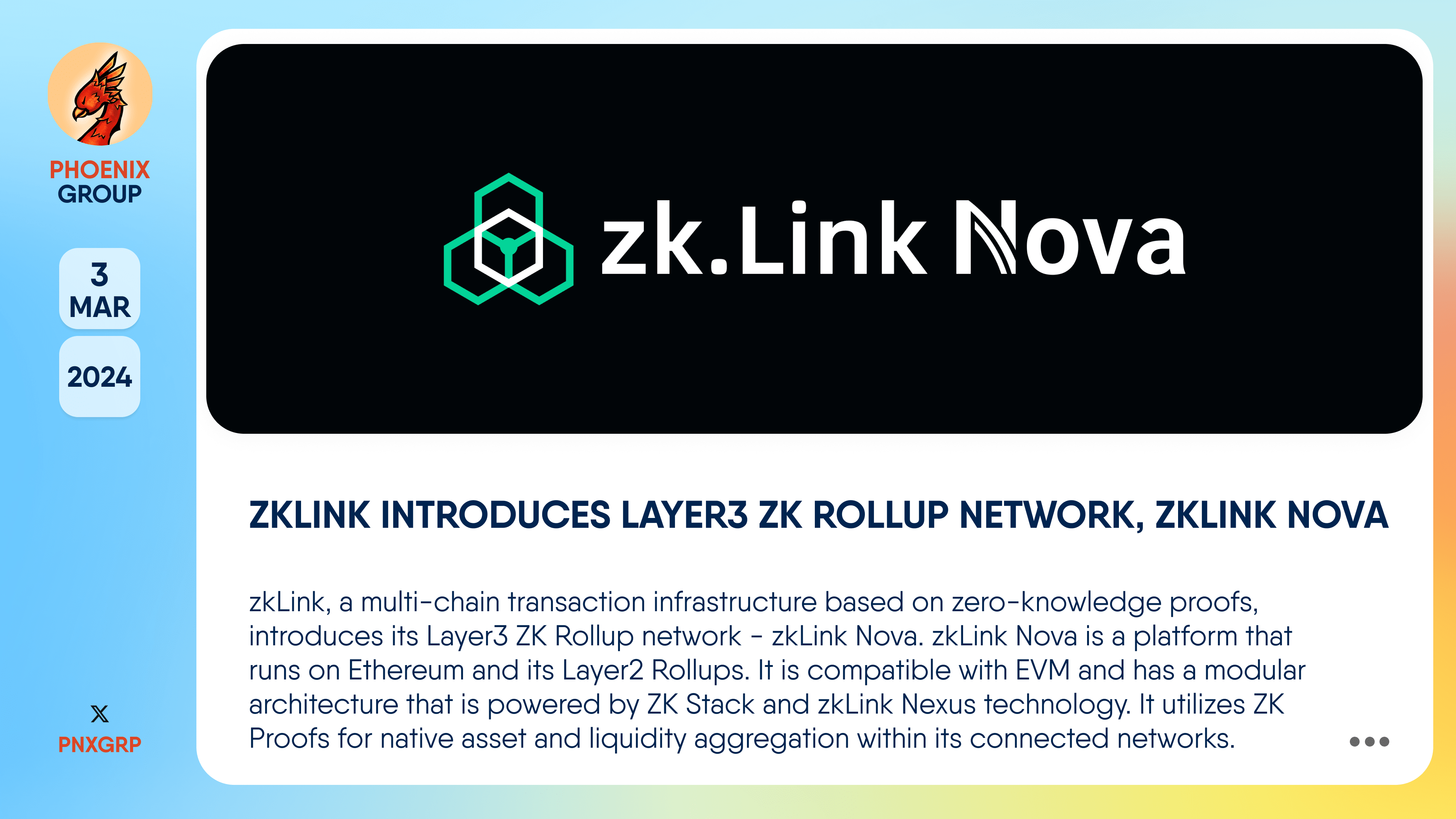 ZkLink Introduces Layer3 ZK Rollup Network ZkLink Nova Phoenix ZkLink Introduces Layer3 ZK Rollup Network ZkLink Nova Phoenix