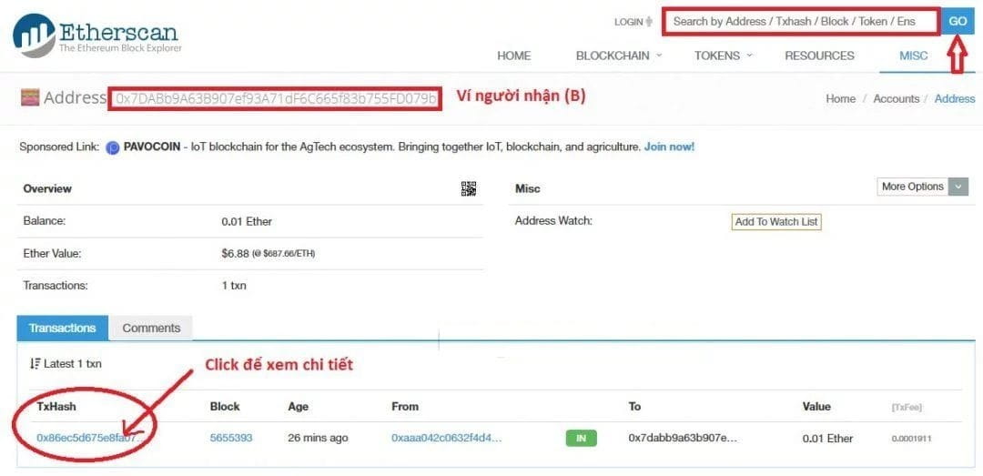 ID giao dịch là gì? Tìm TXID giao dịch (Txhash hay Transaction hash) ở đâu?