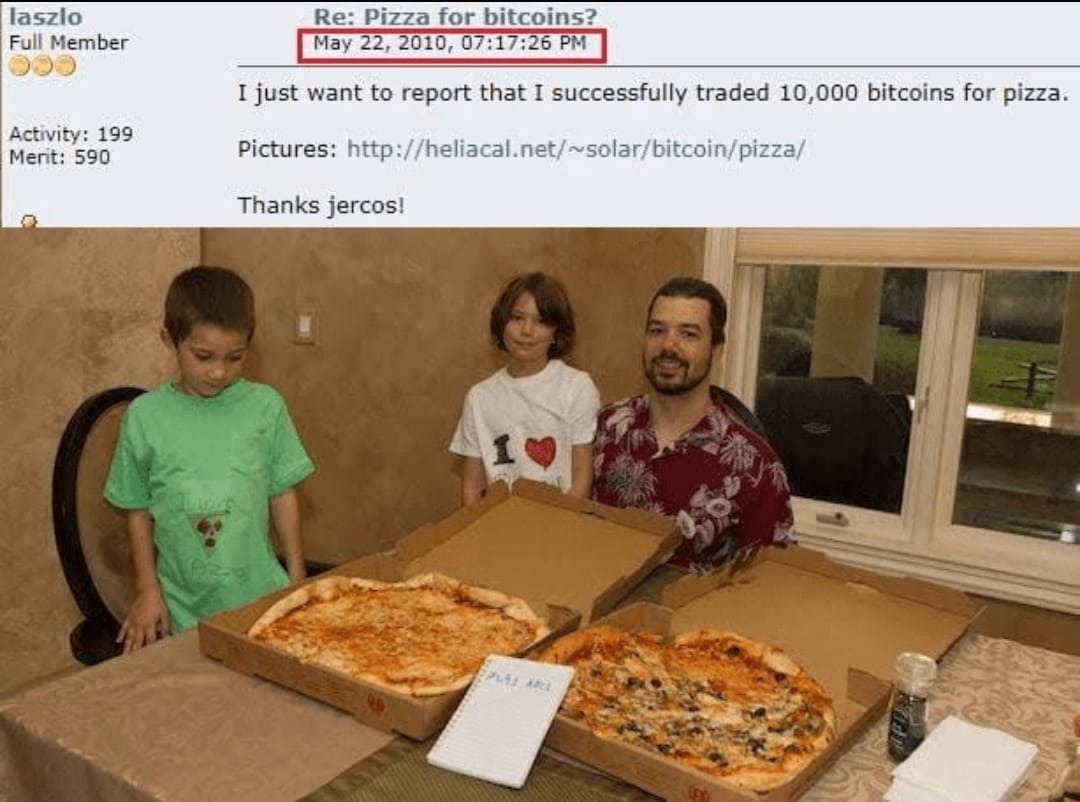 The tales of the guy who bought 2 pizzas for 10,000 | Frederick Thomas on  Binance Square