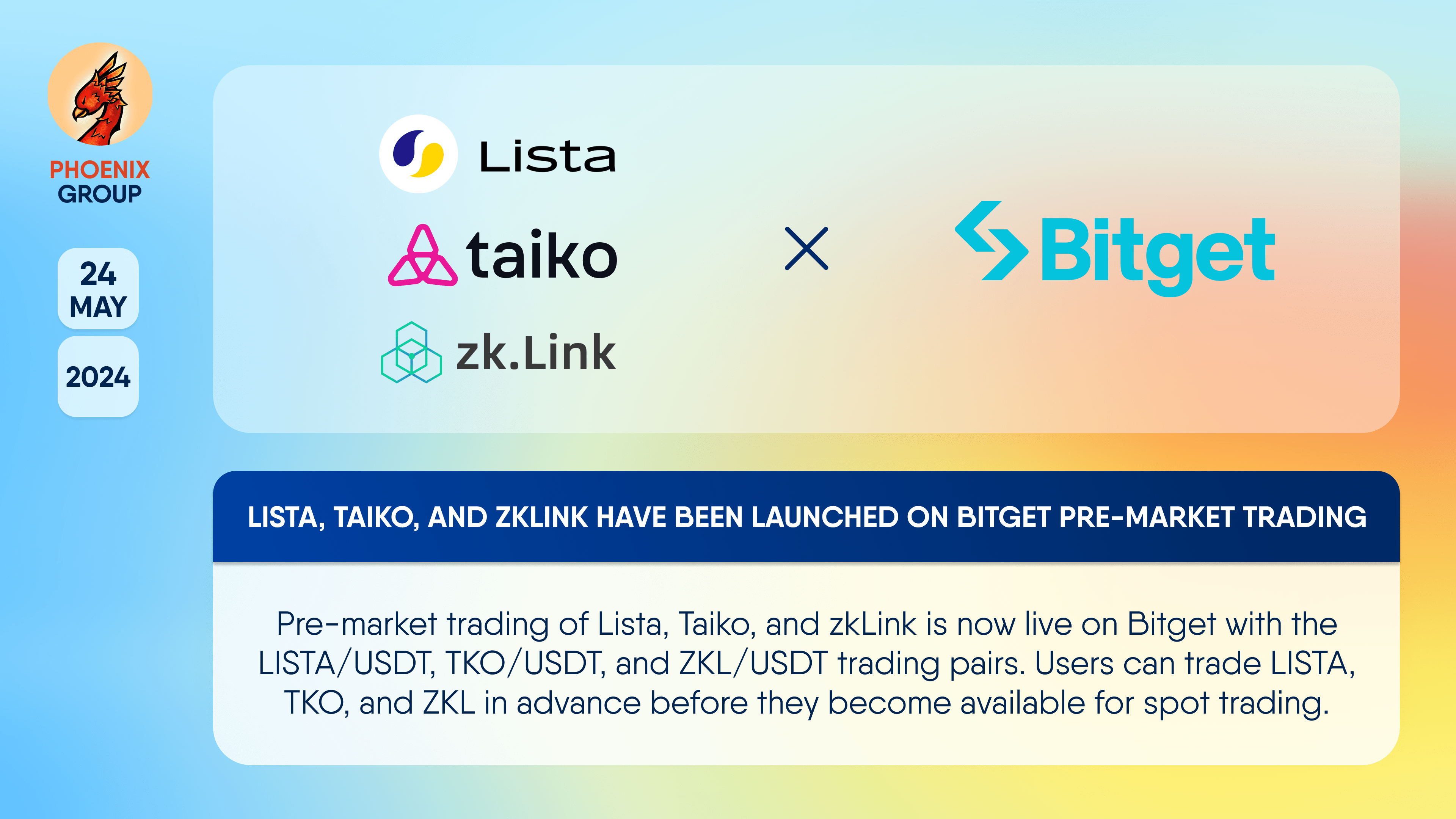 Lista Taiko And ZkLink Have Been Launched On Bitget Pre ma Phoenix Lista Taiko And ZkLink Have Been Launched On Bitget Pre ma Phoenix