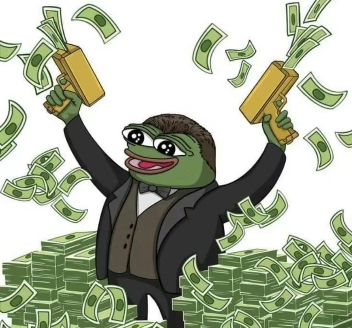 PEPE这只丑青蛙，这两年我估计会让不少人财富自由了。 如果之前对PEPE有疑问的朋友到现在为止应该不会再对PEPE的龙|