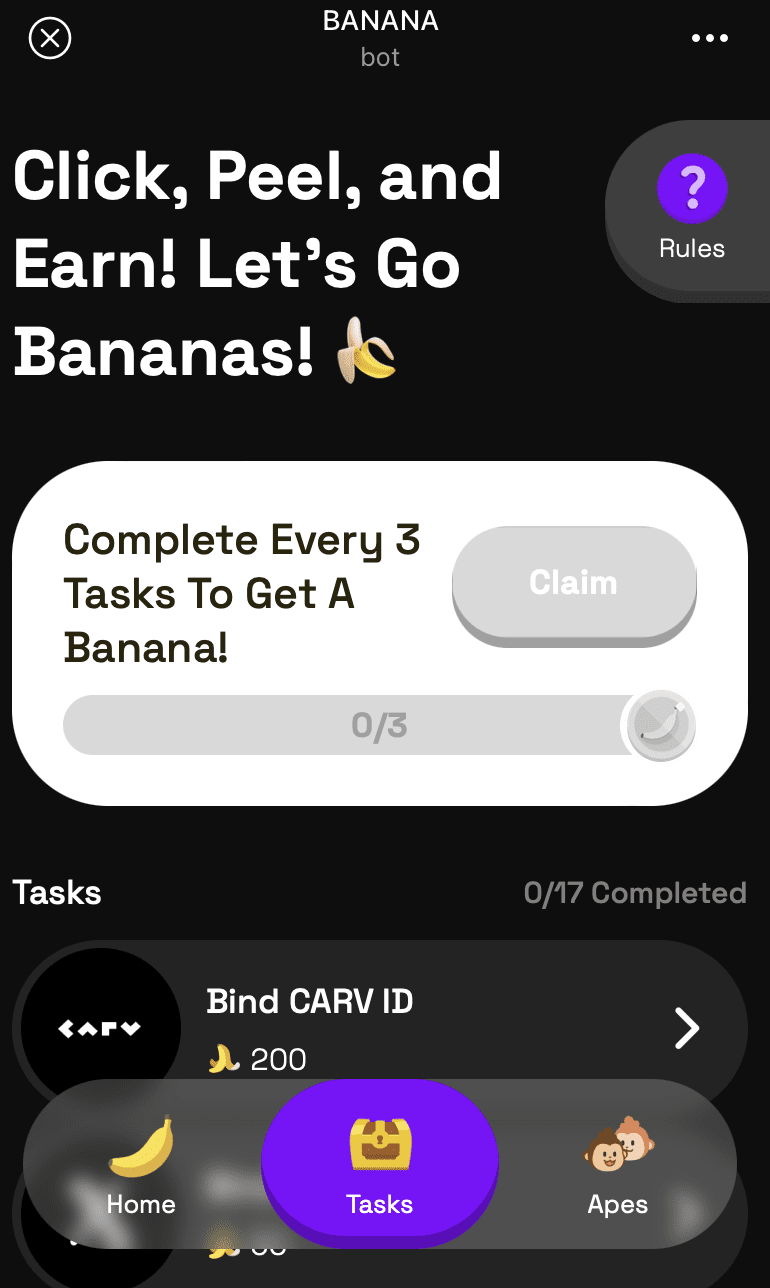 Make money from bananas! How to play the TG game 