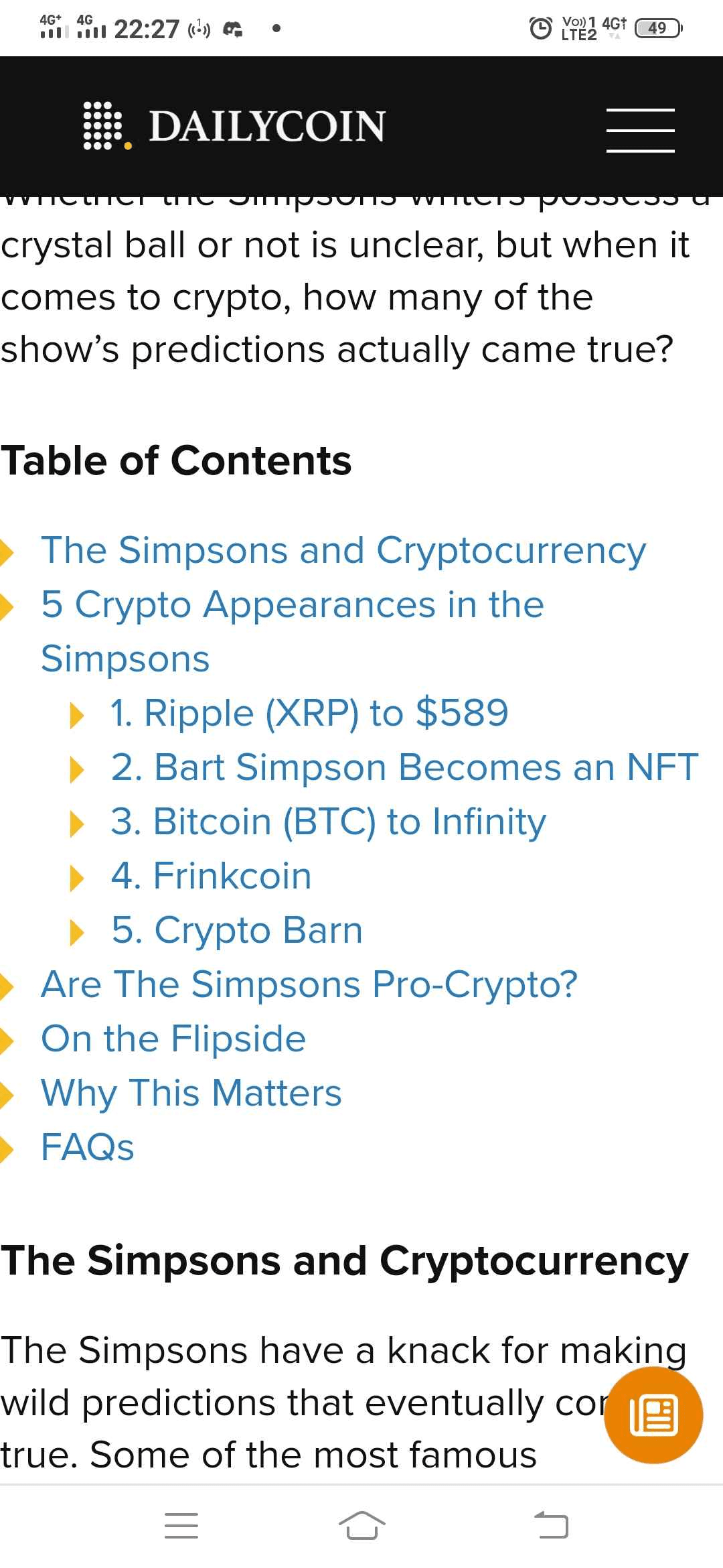😱 Los Simpsons y sus predicciones sobre las criptomonedas 😳 |  CrystalDWorld en Binance Square