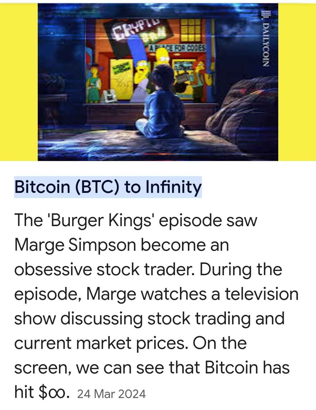 😱 Los Simpsons y sus predicciones sobre las criptomonedas 😳 |  CrystalDWorld en Binance Square