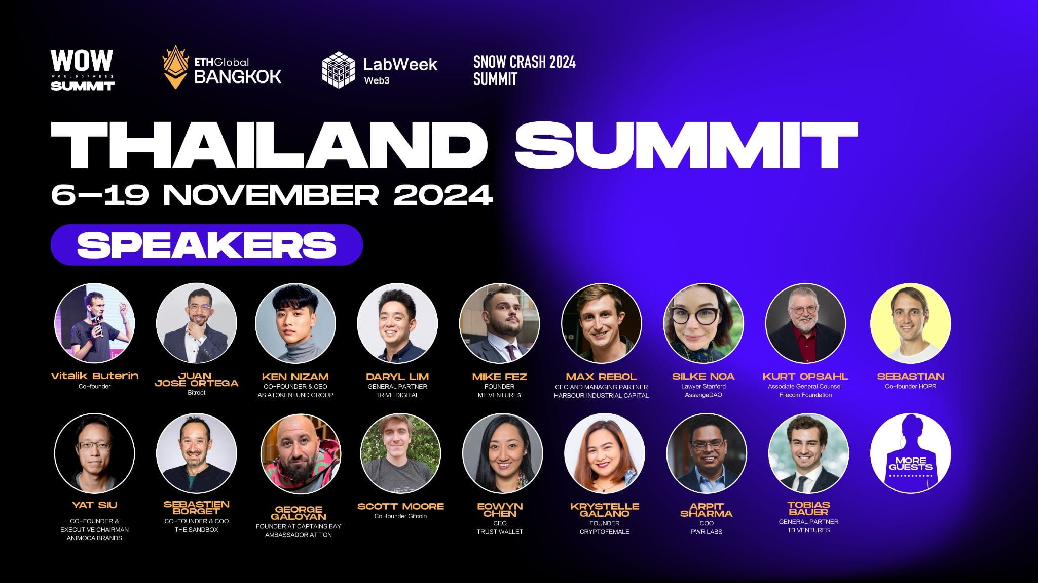 Vitalik led the gathering of the top ten public chains: Thailand Summit  2024 made history | ME News on Binance Square