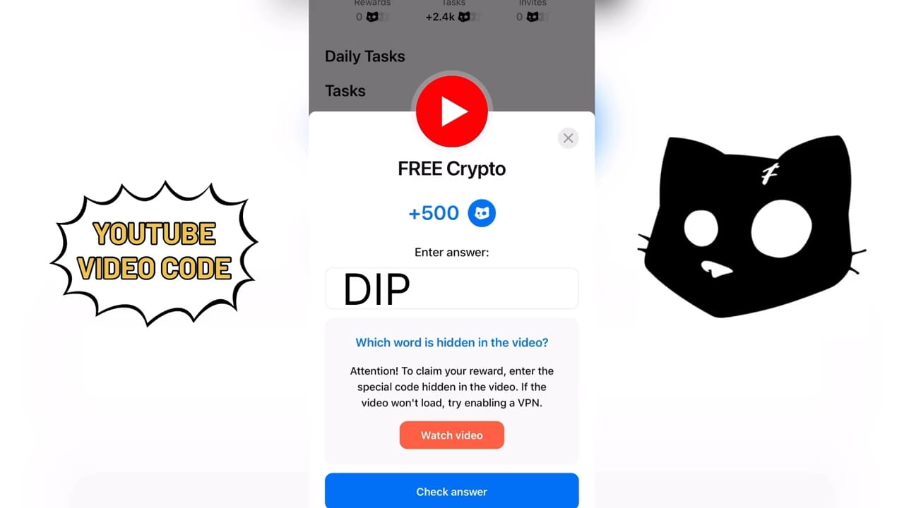 Free Crypto Answer | Free Crypto Youtube Video Task | | Free Crypto +200  Cats | Cats Video Code Today #BTCReboundsAfterFOMC #NeiroOnBinance  #CATIonBinance #BTC1469MOSHIUR | Article News Crypto on Binance Square