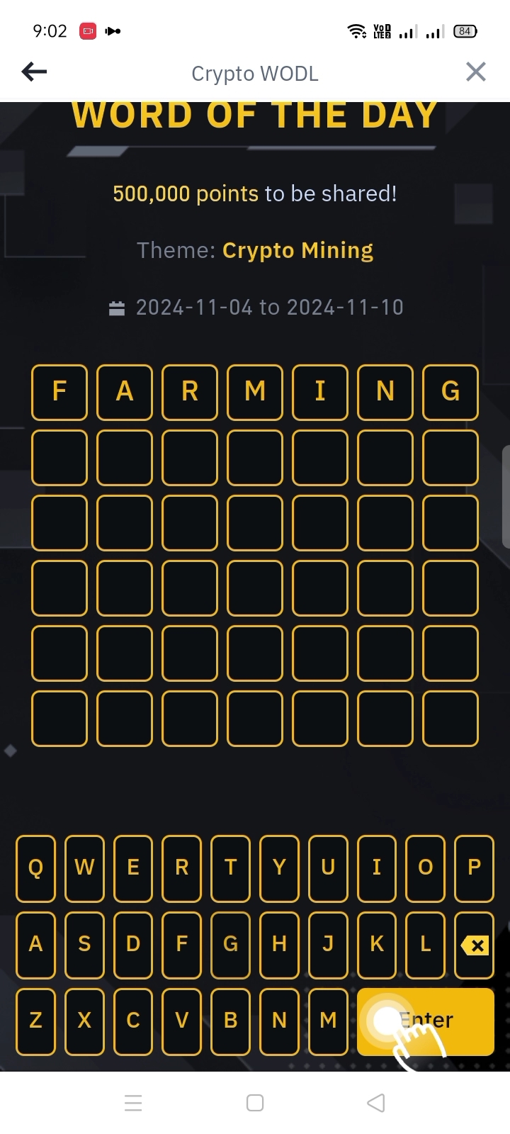 Hoje WODL 7 letras tema binance Mineração de Cripto ⛏️#BIOProtocol  #MicrosoftBitcoinRejection #EthereumRally #AltCoinSeason | CoinEmpress no  Binance Square