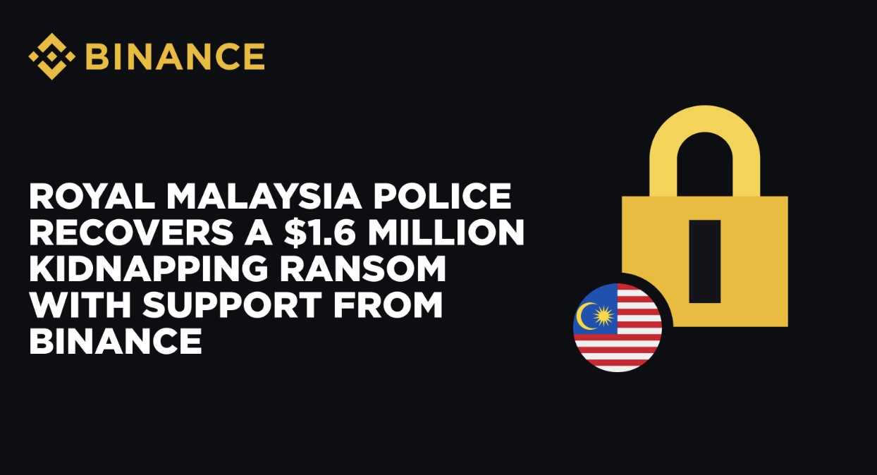 ロイヤルマレーシア警察、バイナンスが画期的な暗号追跡操作で160万ドルの誘拐身代金を回収 | Binance News － Binance Square