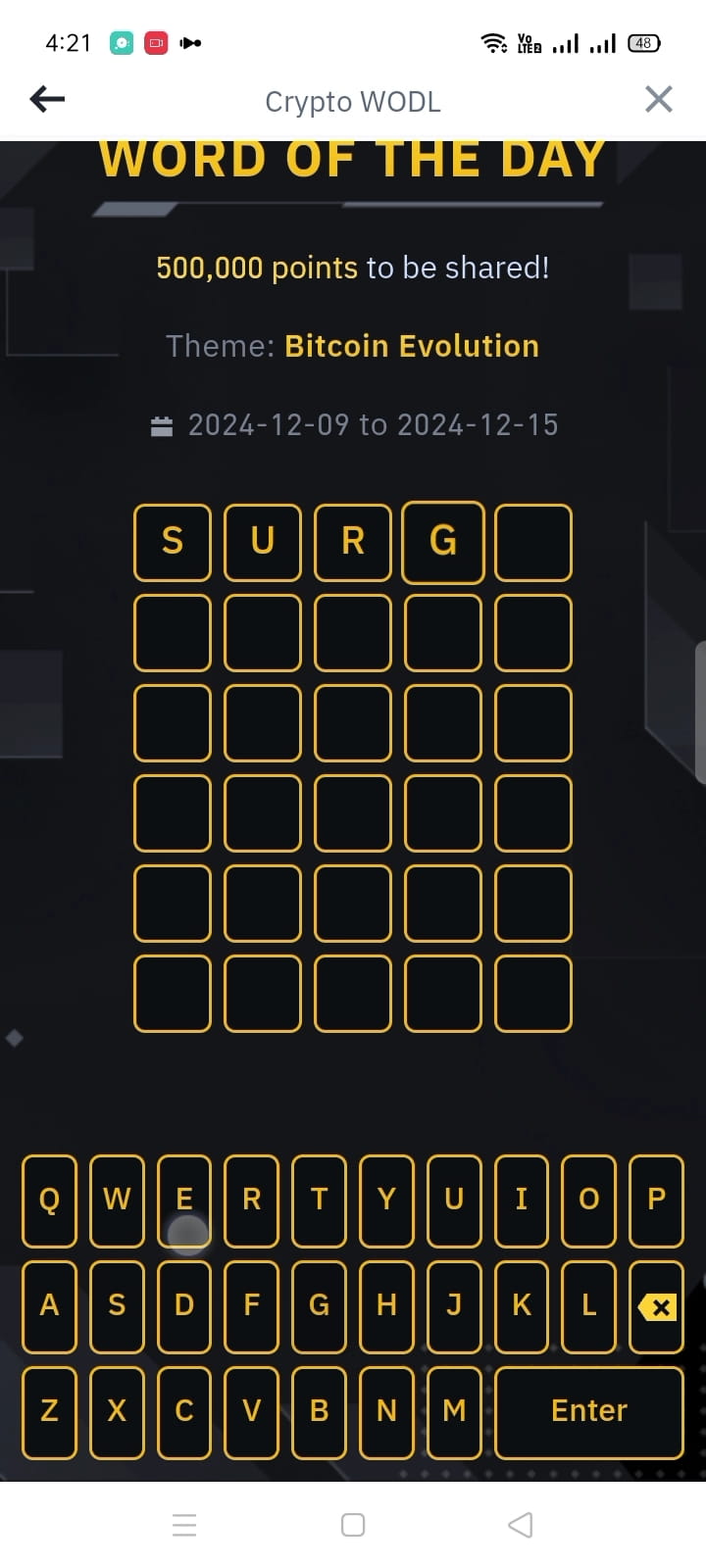 Сегодня WODL 5 букв тема бинанса Эволюция Биткойна #MarketMajorComeback  #USUALSpotLaunch #BTCReclaims101K #BinanceMEOpening #RLUSDApprovalBoostXRP  | CoinEmpress на Binance Square