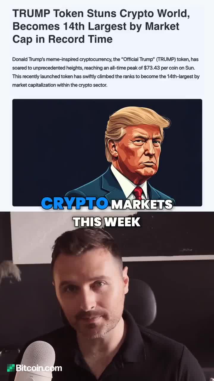Chaos hit the crypto world with the surprise launch of $TRUMP, a ...