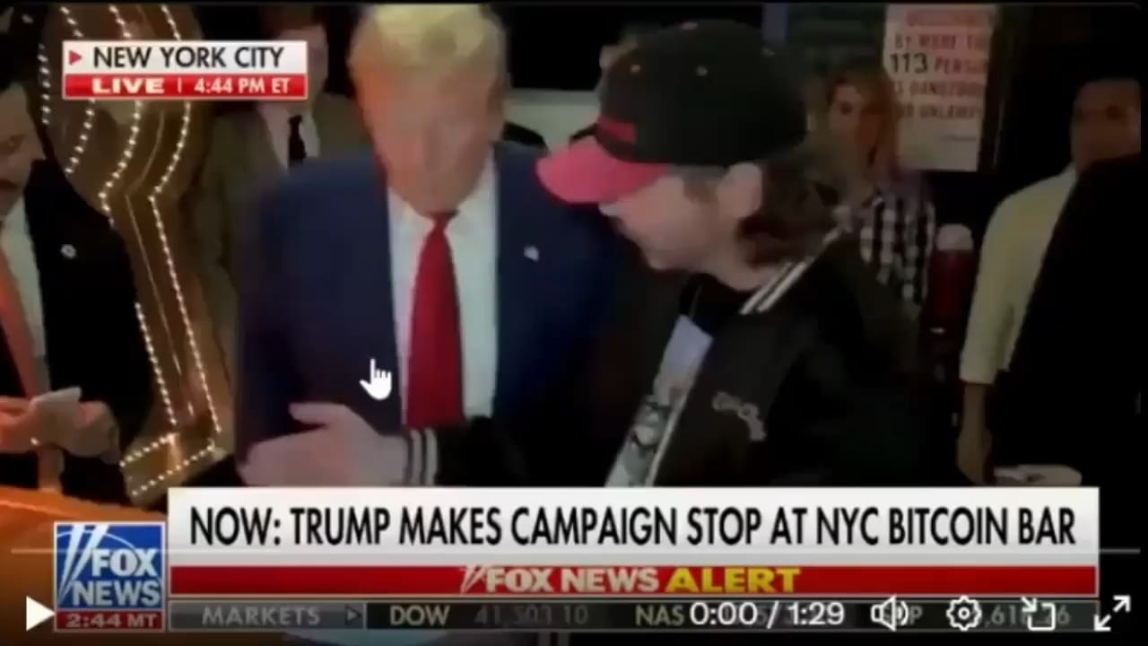 Donald Trump is the first President to pay with Bitcoin 4 days to go ...