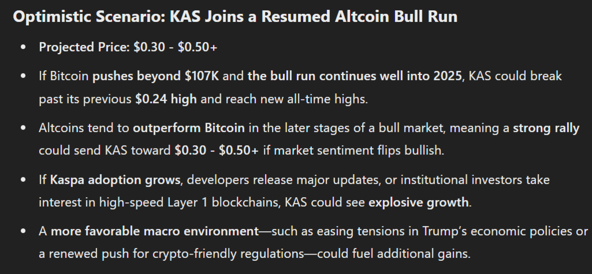 暗号通貨市場の暴落後の2025年のKaspa（KAS）価格をAIに予測してもらいました🤖💥 | VOLATILITY KING － Binance  Square
