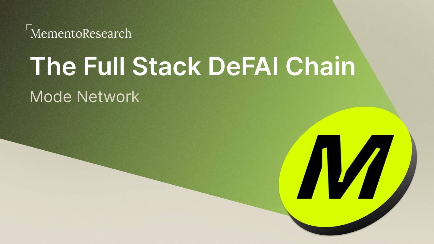 Interpreting Mode Network: A Full-Stack DeFAI L2 Solution Based on Ethereum  | 深潮 TechFlow on Binance Square