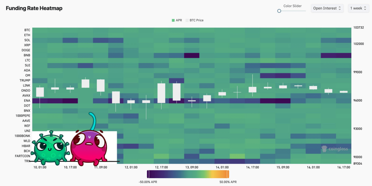 Funding Rate Heatmap: Who is overloaded in LONGS and SHORTS? #CRYPTO |  INVESTIDEAUA on Binance Square
