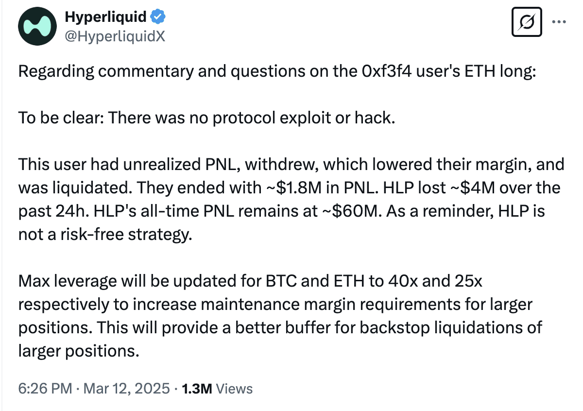 What will be the impact on Hyperliquid whales if they make 5.1 million by  short selling 50 times? | 链得得ChainDD on Binance Square