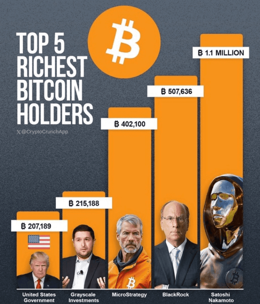 🚀 Os 5 Maiores Detentores de Bitcoin em 2025: Quem Controla as Maiores  Reservas de BTC? | Z O Y A no Binance Square