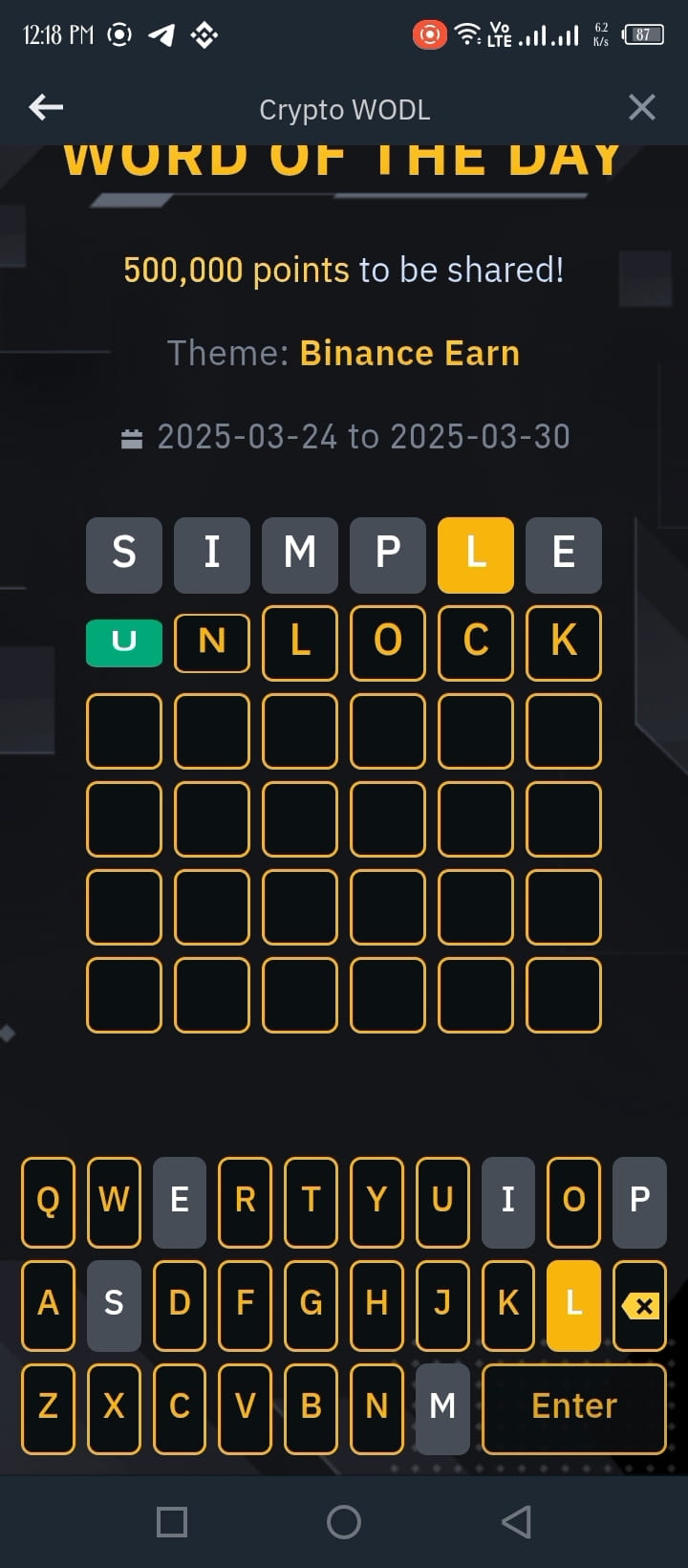 6 букв #WORD_OF_THE_DAY_BINANCE | Business_Girl на Binance Square