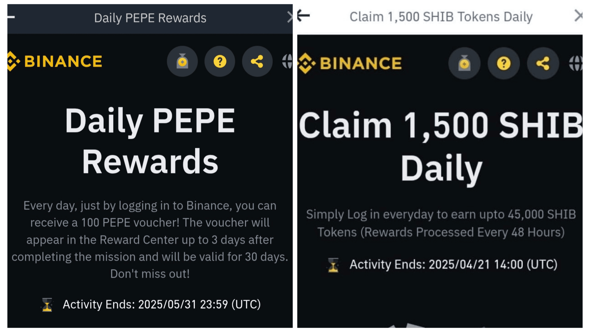 FREE ✓Get 1500 #SHIB & 100 $PEPE Daily. [Claim Your SHIB  Instantly](https://www.binance.com/en/pay-activity/redpackets-giveaway?ref=LIMIT_CB2EBFG5&registerchannel=349839841966047232&source=web_universal_v2&theme=ramadan&utm_content  ...