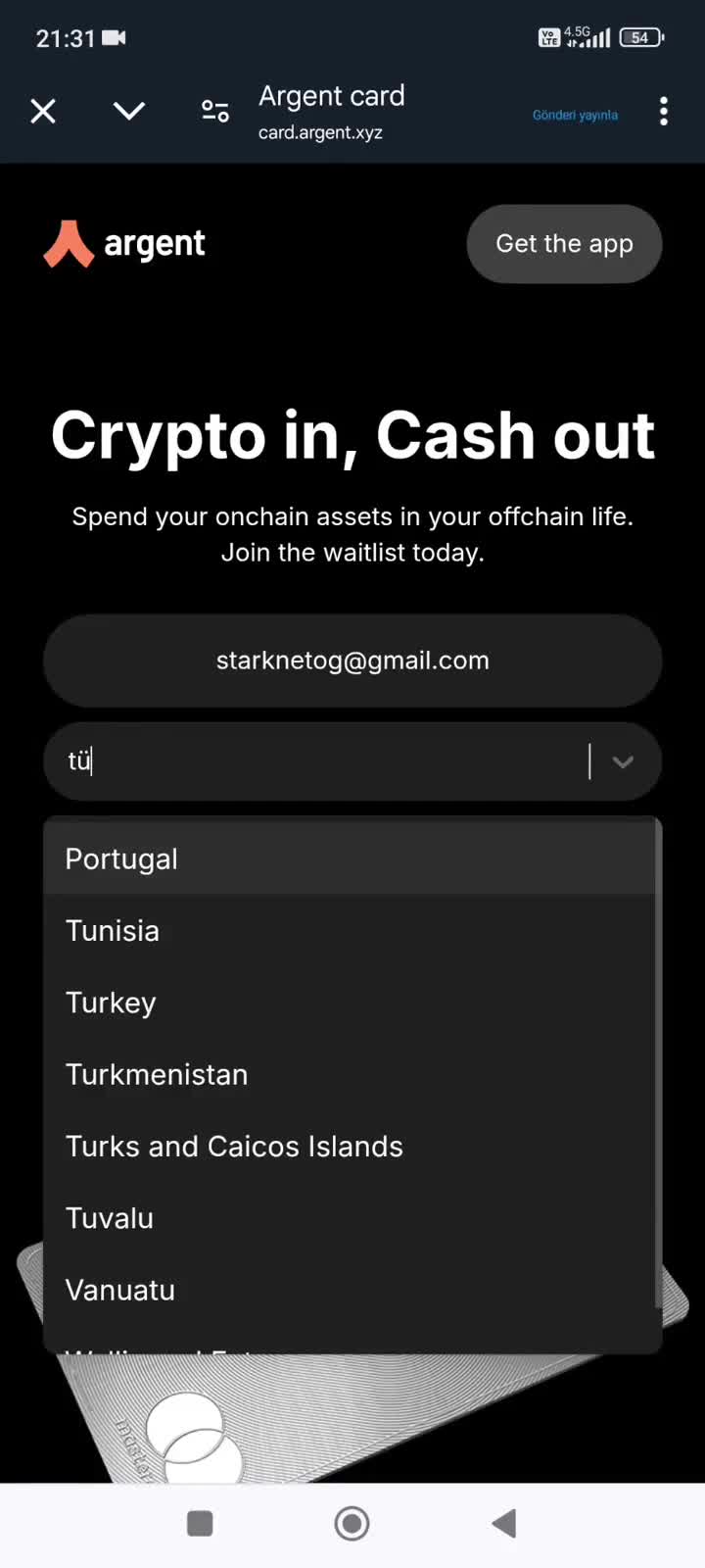 I recorded a video for the Argent Metal Card application. This is how I  completed my application. 👇 https://card.argent.xyz/ #Starknet | 0xkopil  on Binance Square
