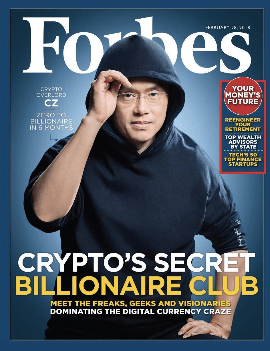 Did Sun appear on the cover of Forbes? Who in the crypto industry has made  it to the Forbes cover, do you know? | 0xMoon on Binance Square