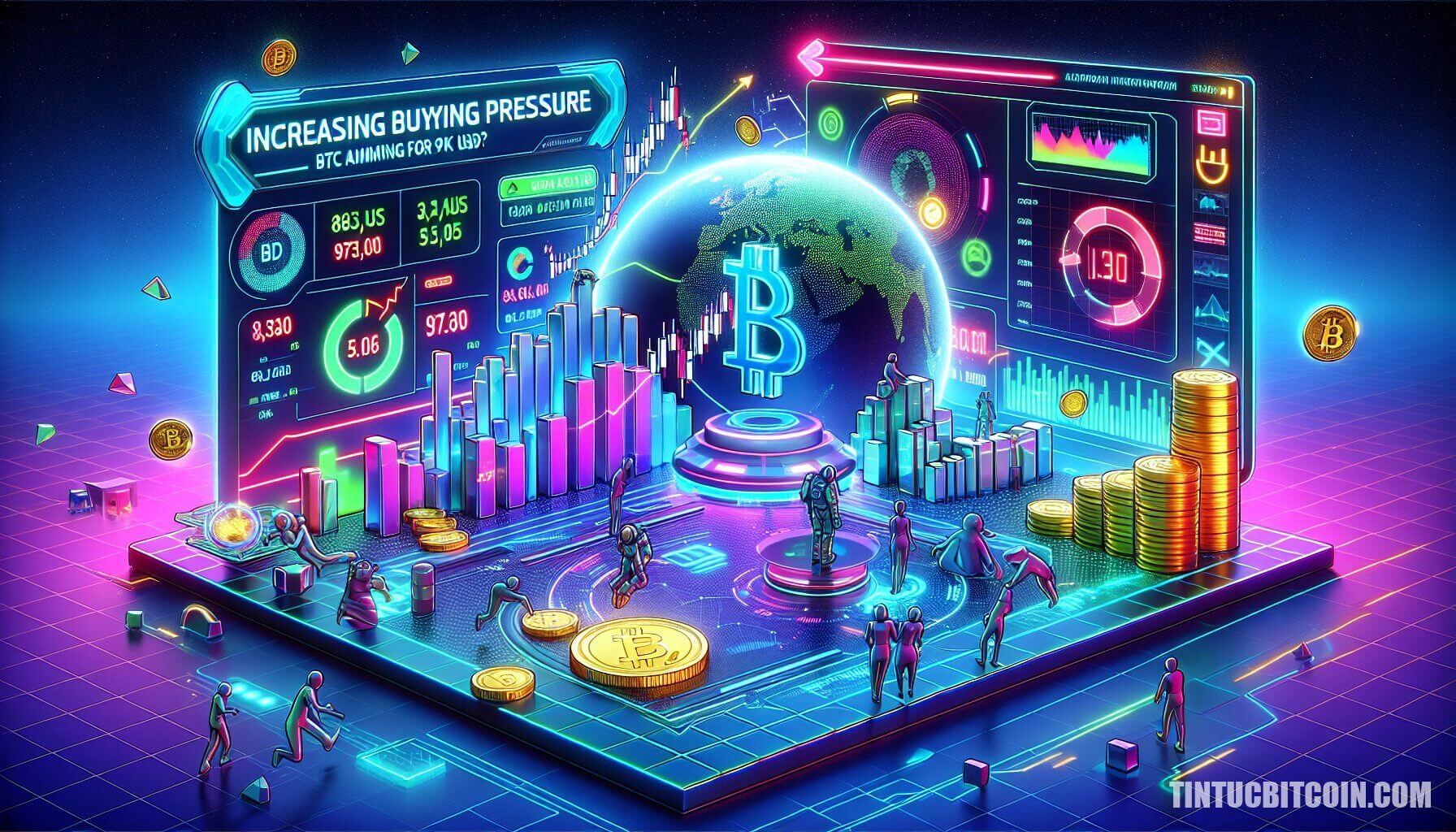 Áp lực mua Bitcoin tăng tại 87K USD – BTC hướng đến 95K USD?