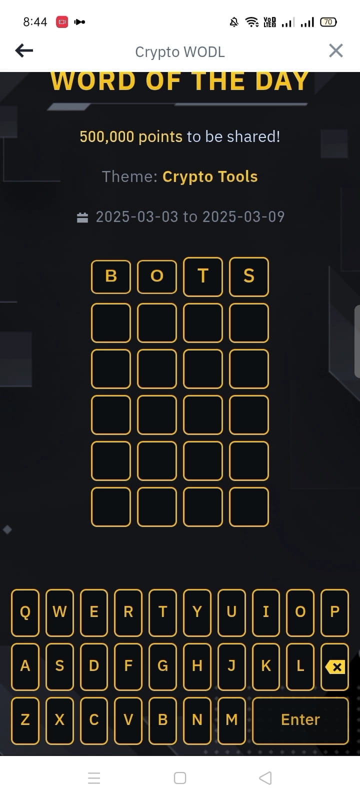 Today WODL 4 letters binance theme Crypto Tools #TrumpCongressSpeech  #WhiteHouseCryptoSummit #MarketRebound #USTariffs #FTXrepayment |  CoinEmpress on Binance Square