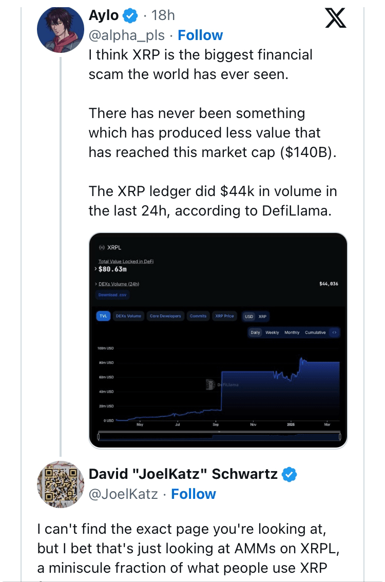 Un chercheur qualifie XRP de 