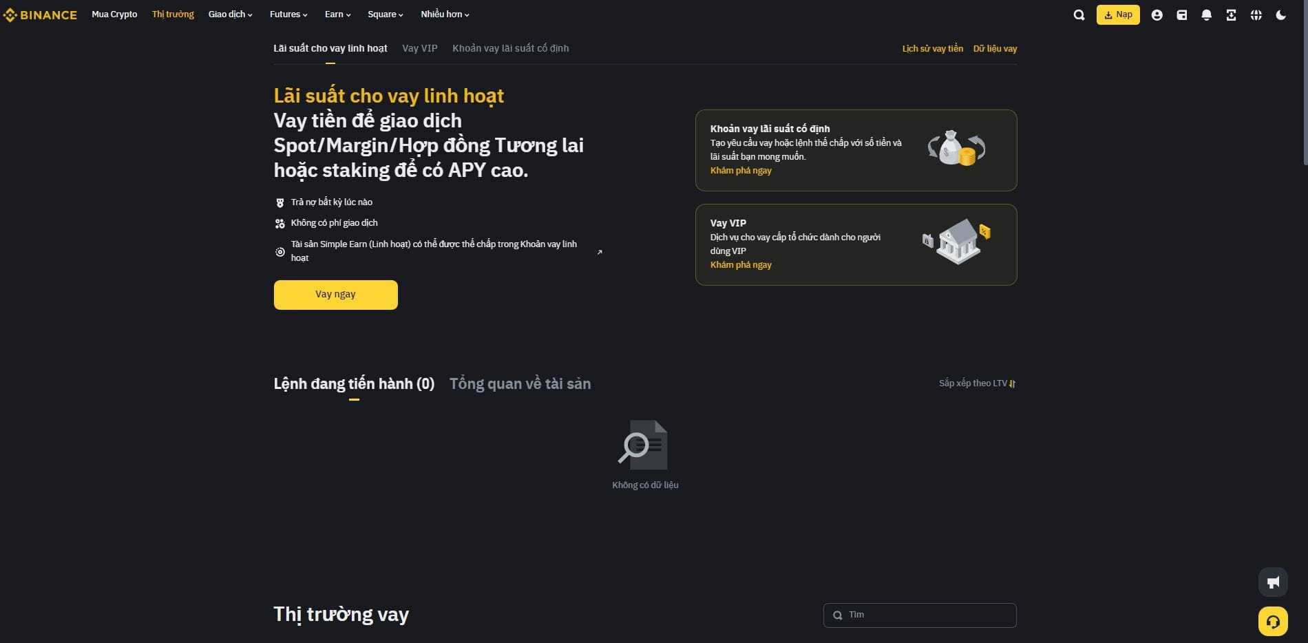 GUIA COMPLETO PARA EMPRÉSTIMO DE DINHEIRO NA BINANCE (BINANCE LOANS) | Hieu  Square no Binance Square