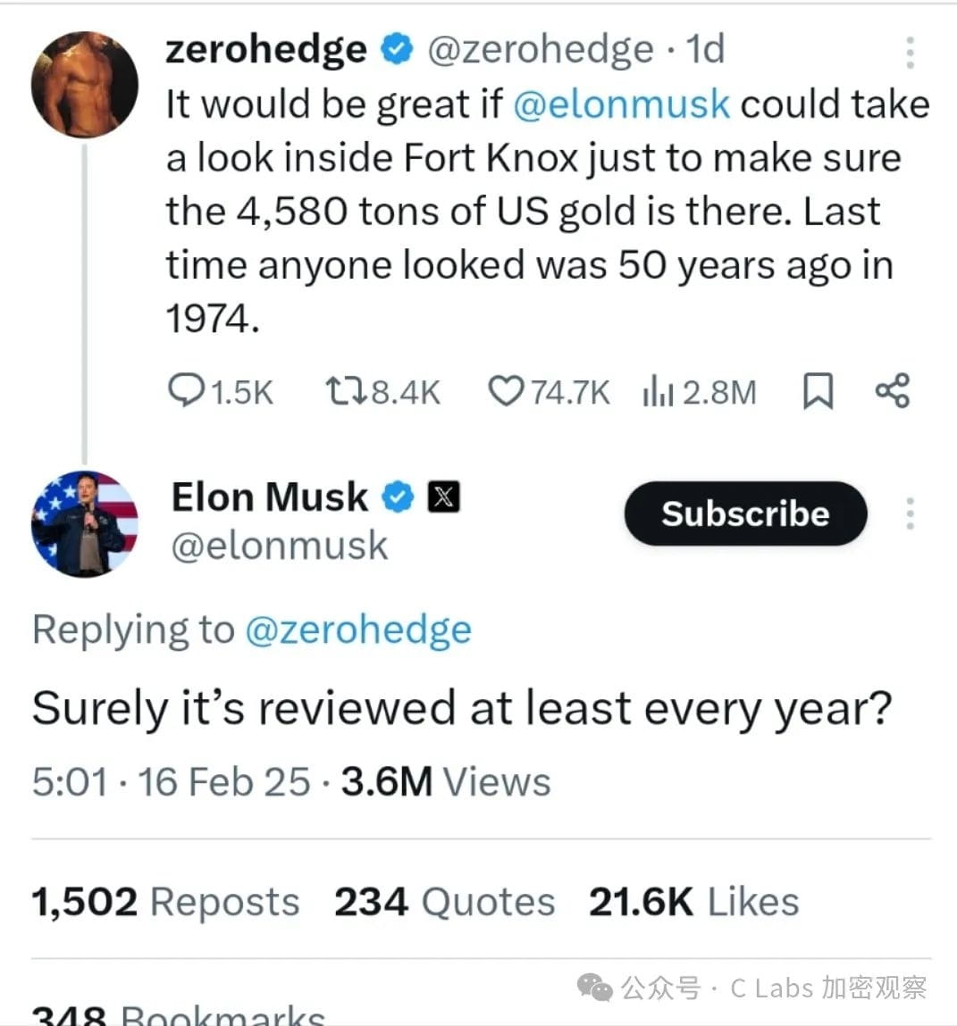 這是瘋了？美帝要用黃金儲備換比特幣？！ | 幣安廣場上的Demir C Labs