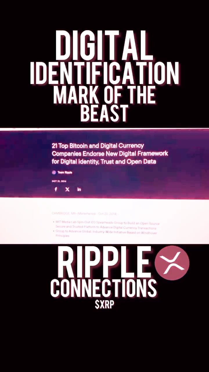 Digital Identification mark of the beast Ripple connections XRP xrp biggest  update Xrp Rocket 🚀🚀🚀🚀🚀🚀🚀🚀🚀🚀 xrp Lates prediction $XRP $XRP $XRP  #WhaleMovements #VoteToListOnBinance #BinanceSafetyInsights  #VoteToListOnBinance #SECGuidance ...