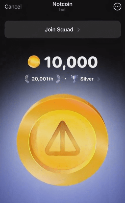 Tap to Earn 始祖-Notcoin